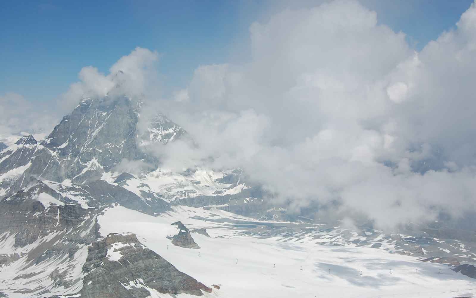 Standing on the Klein Matterhorn aka "Little Matterhorn", Switzerland